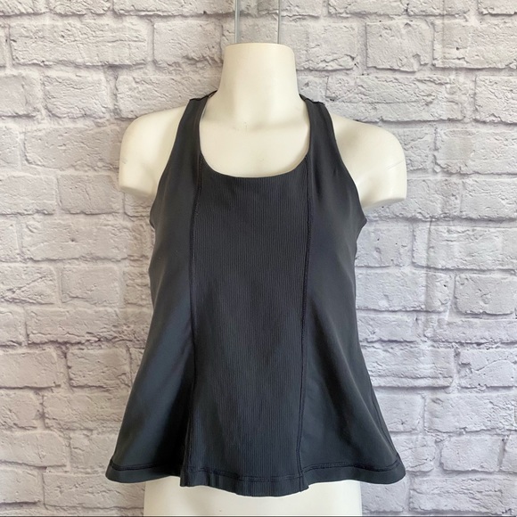 LULULEMON Grey Tank Top with cut out back